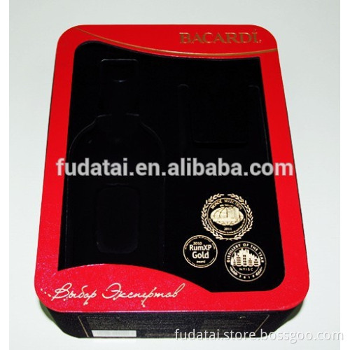 FDT custom artpaper foil blister tray hot sale wine box